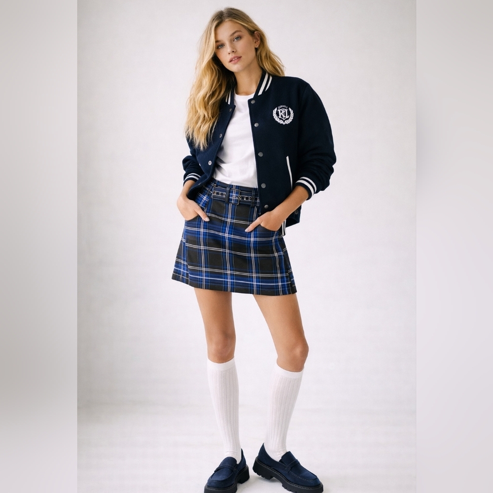 Plaid Tartan Mini Skirt Preppy Academia, Tenniscore, Old Money Vibe Y2K Size 4